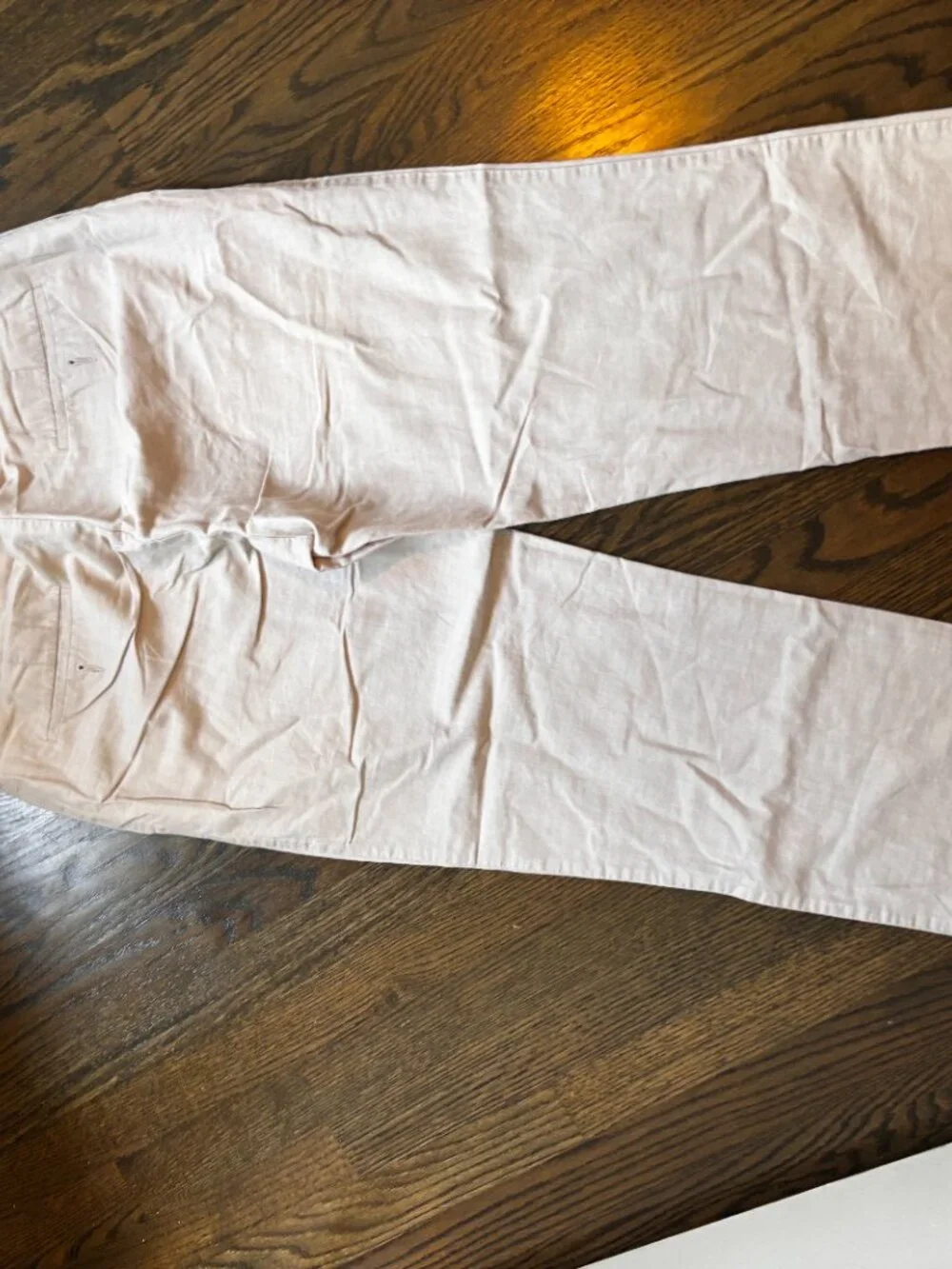 Cream Cubavera Cotton/Linen Pants